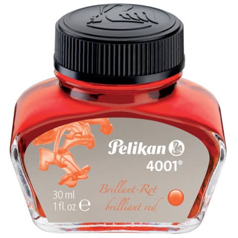 Flacone inchiostro Pelikan 4001-78 30 ml rosso 301036